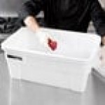 Rubbermaid® FG9S3000WHT BRUTE 14 Gallon White NSF Tote with Lid