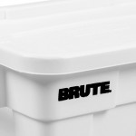 Rubbermaid® FG9S3000WHT BRUTE 14 Gallon White NSF Tote with Lid