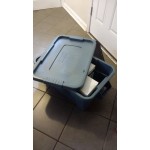Rubbermaid® FG9S3000WHT BRUTE 14 Gallon White NSF Tote with Lid