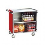 Lakeside 644GS 3 Shelf Medium Duty Stainless Steel Utility Cart with Enclosed Base and Gray Sand Finish - 22 1/2 Lakeside 644GS 3 Shelf Medium Duty Stainless Steel Utility Cart with Enclosed Base and Gray Sand Finish - 22 1/2