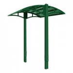 Paris Site Furnishings Shade Series 6' Moss Green Surface Mounted Picnic Table with Canopy and Basket Weave Perforations 85 1/2 Paris Site Furnishings Shade Series 6' Moss Green Surface Mounted Picnic Table with Canopy and Basket Weave Perforations 85 1/2