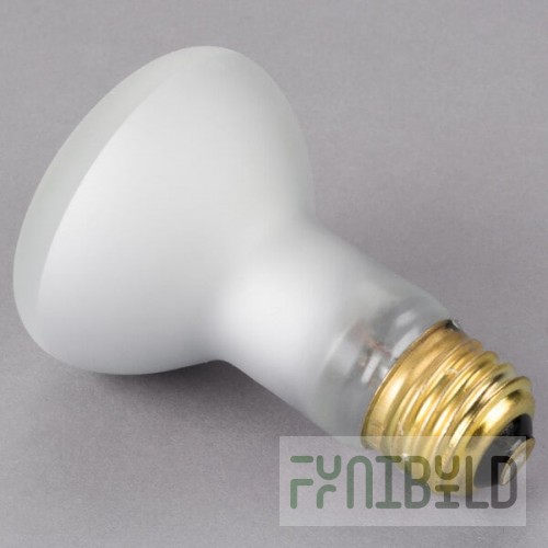 Satco S4886 50 Watt Frosted Shatterproof Finish Incandescent Rough Service Flood Light Bulb - 120V (R20)