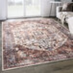 Abani Lola Collection 4' x 6' Terracotta Vintage Classic Medallion Area Rug Abani Lola Collection 4' x 6' Terracotta Vintage Classic Medallion Area Rug