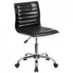 Flash Furniture Alan Brown Ribbed Vinyl Low-Back Designer Swivel Office Chair / Task Chair with Black Base Flash Furniture Alan Brown Ribbed Vinyl Low-Back Designer Swivel Office Chair / Task Chair with Black Base