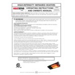 Heatstar 4000 Series High-Intensity Overhead Radiant Liquid Propane Spark Ignition Restaurant / Patio Heater F140627 - 30,000 BTU Heatstar 4000 Series High-Intensity Overhead Radiant Liquid Propane Spark Ignition Restaurant / Patio Heater F140627 - 30,000 BTU