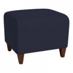 Lesro Ravenna Open House Black Fabric Oversized Guest Arm Chair with Walnut Wood Legs Lesro Ravenna Open House Black Fabric Oversized Guest Arm Chair with Walnut Wood Legs
