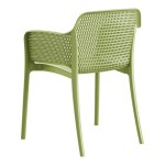 Lancaster Table & Seating Rio Sea Moss Green Resin Arm Chair