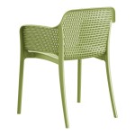 Lancaster Table & Seating Rio Sea Moss Green Resin Arm Chair