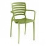 Lancaster Table & Seating Rio Sea Moss Green Resin Arm Chair