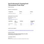 Sani Professional B74500 Food Thermometer Probe Wipes - 1,500/Case Sani Professional B74500 Food Thermometer Probe Wipes - 1,500/Case