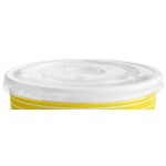Choice 16 oz. Yellow Paper Frozen Yogurt / Food Cup With Flat Lid - 50/Case Choice 16 oz. Yellow Paper Frozen Yogurt / Food Cup With Flat Lid - 50/Case