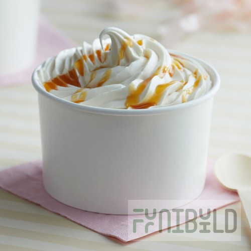 Choice 16 oz. White Paper Frozen Yogurt / Soup / Food Cup - 50/Pack