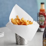 Choice White Wire Cone Basket Liner / Deli Wrap / Double Open Bag 9 Choice White Wire Cone Basket Liner / Deli Wrap / Double Open Bag 9