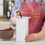 Choice 1/2 lb. White Customizable Paper Coffee Bag with Reclosable Tin Tie - 1,000/Case