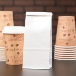 Choice 1/2 lb. White Customizable Paper Coffee Bag with Reclosable Tin Tie - 1,000/Case