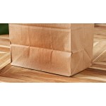 Choice Heavy Duty 12 lb. Extra Heavy-Duty Natural Kraft Bag - 400/Case