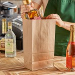Choice Heavy Duty 12 lb. Extra Heavy-Duty Natural Kraft Bag - 400/Case