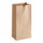 Choice Heavy Duty 12 lb. Extra Heavy-Duty Natural Kraft Bag - 400/Case