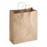 Choice Heavy Duty 12 lb. Extra Heavy-Duty Natural Kraft Bag - 400/Case