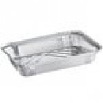 Choice 1.5 lb. Shallow Oblong Foil Take-Out Container with Board Lid - 250/Case Choice 1.5 lb. Shallow Oblong Foil Take-Out Container with Board Lid - 250/Case