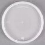 Placon Tamper Resistant Tamper-Evident Translucent Lid for Round Deli Containers - 50/Pack