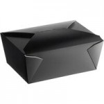 Choice Kraft Folded Paper #4 Take-Out Container with Window 7 3/4