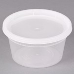 Pactiv/Newspring DELItainer 12 oz. Translucent Round Deli Container Combo Pack - 240/Case