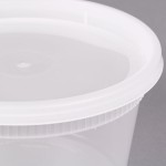 Pactiv/Newspring DELItainer 12 oz. Translucent Round Deli Container Combo Pack - 240/Case