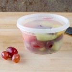 Pactiv/Newspring DELItainer 12 oz. Translucent Round Deli Container Combo Pack - 240/Case