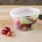 Pactiv/Newspring DELItainer 12 oz. Translucent Round Deli Container Combo Pack - 240/Case