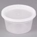 Pactiv/Newspring DELItainer 12 oz. Translucent Round Deli Container Combo Pack - 240/Case