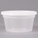 Pactiv/Newspring DELItainer 12 oz. Translucent Round Deli Container Combo Pack - 240/Case