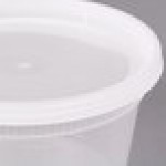 Pactiv/Newspring DELItainer 12 oz. Translucent Round Deli Container Combo Pack - 240/Case