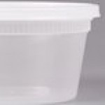 Pactiv/Newspring DELItainer 12 oz. Translucent Round Deli Container Combo Pack - 240/Case