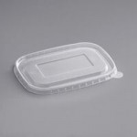 Choice 16 oz. Square PET Take-Out Lid - 300/Case