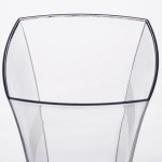 Fineline Wavetrends 1205 Clear Plastic 5 oz. 1-Piece Champagne Flute - 72/Case