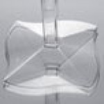 Fineline Wavetrends 1205 Clear Plastic 5 oz. 1-Piece Champagne Flute - 72/Case