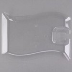 Fineline Wavetrends 1205 Clear Plastic 5 oz. 1-Piece Champagne Flute - 72/Case