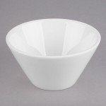 Libbey Slenda 7.75 oz. Royal Rideau White Porcelain Bouillon - Sample Libbey Slenda 7.75 oz. Royal Rideau White Porcelain Bouillon - Sample