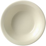 Libbey Porcelana Cream 13 oz. Cream White Rolled Edge Porcelain Grapefruit Bowl - Sample Libbey Porcelana Cream 13 oz. Cream White Rolled Edge Porcelain Grapefruit Bowl - Sample