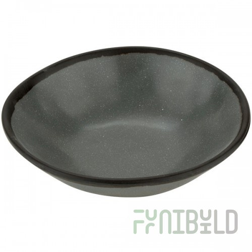 GET Pottery Market Matte 16 oz. Speckled Gray Melamine Salad Bowl - Sample