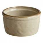 Acopa Keystone 8 oz. Vanilla Bean Stoneware Mini Casserole Dish with Lid - Sample Acopa Keystone 8 oz. Vanilla Bean Stoneware Mini Casserole Dish with Lid - Sample