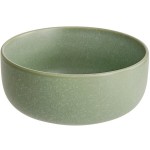 Acopa Pangea 16 oz. Sage Green Matte Porcelain Bowl - Sample