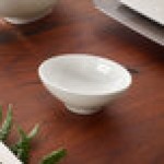 Villeroy & Boch 10-4510-3932 Modern Grace 1.5 oz. White Bone Porcelain Dip Bowl - 6/Case Villeroy & Boch 10-4510-3932 Modern Grace 1.5 oz. White Bone Porcelain Dip Bowl - 6/Case