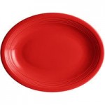 Acopa Capri 4.5 oz. Passion Fruit Red Stoneware Fruit Bowl / Monkey Dish - 48/Case