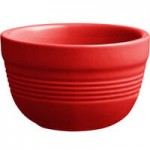 Acopa Capri 4.5 oz. Passion Fruit Red Stoneware Fruit Bowl / Monkey Dish - 48/Case