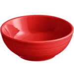 Acopa Capri 4.5 oz. Passion Fruit Red Stoneware Fruit Bowl / Monkey Dish - 48/Case