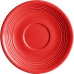 Acopa Capri 4.5 oz. Passion Fruit Red Stoneware Fruit Bowl / Monkey Dish - 48/Case