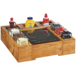 Cal-Mil 3836-3-99 Madera Rustic Pine Action Station Glass Jar Unit - 15 3/4