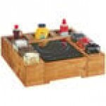 Cal-Mil 3836-3-99 Madera Rustic Pine Action Station Glass Jar Unit - 15 3/4